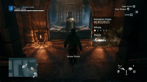 Assassin's Creed Unity Mercurius Nostradamus Enigma guide .